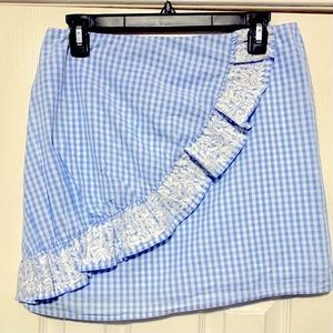 J. Marie Blue Gingham Skirt